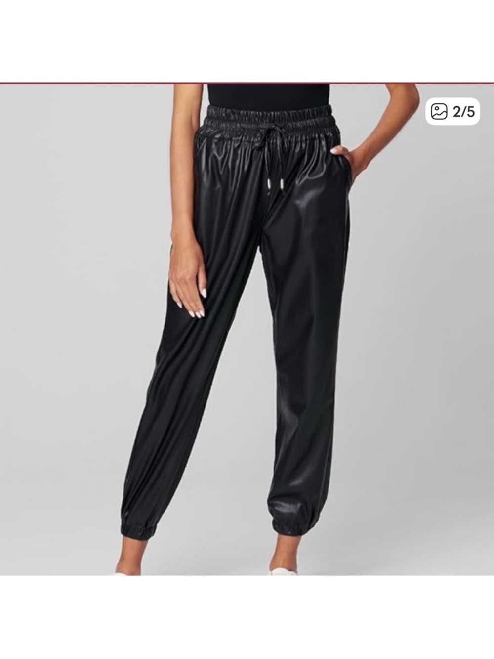 Banana Republic Faux Leather Joggers Medium
